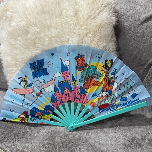 Disney Kids Hand Fan - Blue and Pink